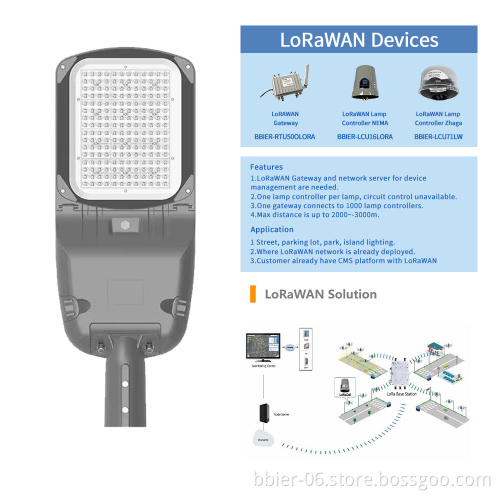 BBIER IP65 Street Light Sensor Waterproof Remote Control Outdoor Smart Solar Street Light Controller